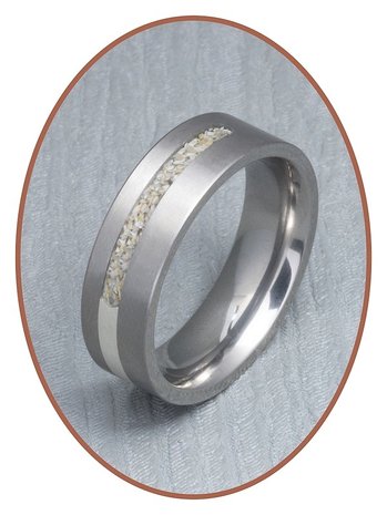 JB Memorials Titan - Silber Asche Ring - RB050