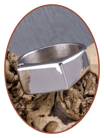 Edelstahl Design (Fingerabdruck) Herren Asche Ring - ZRA001