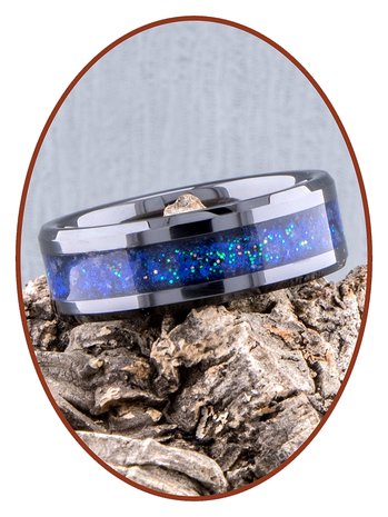 JB Memorials Ceramic Zirconium 'Night Sky' As Ring - CRC141