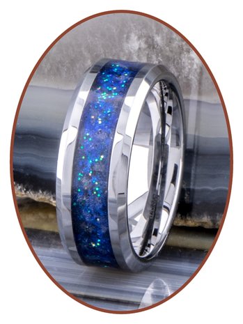 JB Memorials Ceramic Zirconium Design 'Night Sky' Asche Ring - CRC141NS