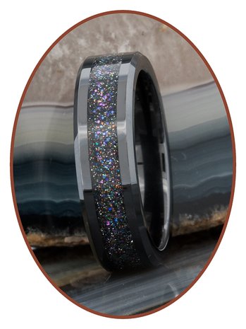  Asche Ring - 'Heaven's Light' - 6 oder 8mm breite - JRB145HL-4M2B