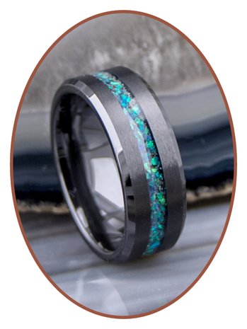 Ceramic Zirconium Design Opal  Asche Ring - RB048BO