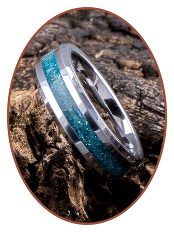 Tungsten Carbide 'Metallic colored' Design Damen  Asche Ring - RB048DBG