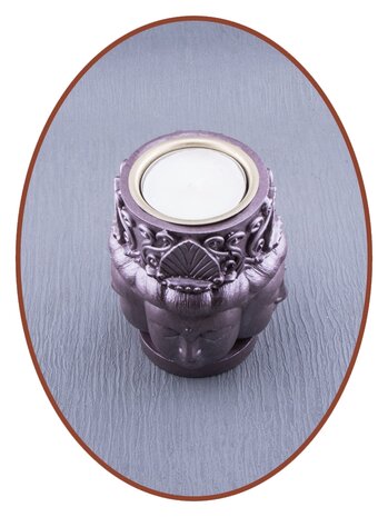 Mini Asche Urne 'Buddha' mit Teelichthalter in Verschiedene Farben - UR008