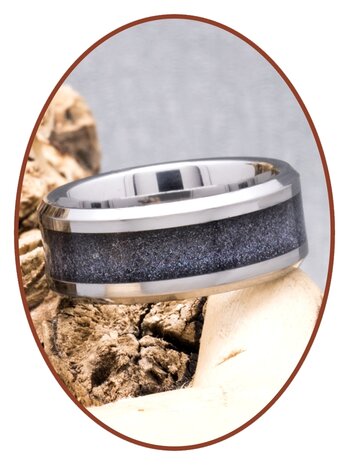 'Infinite Universe' Asche Ring - 6 oder 8mm Breite - RB140IU-4M2B