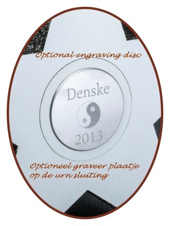 Design Midi Asche Urne 'Gitarre' (35cm) in Verschiedene Farben - HM501