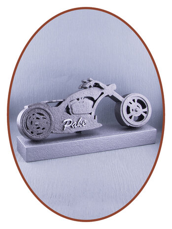 Design Mini Asche Urne 'Biker' mit Namen - HMP610