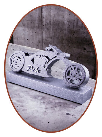 Design Mini Asche Urne 'Biker' mit Namen - HMP610