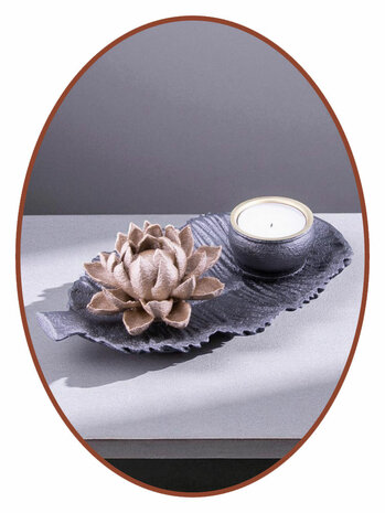 Mini As Urn 'Lotus' in vele kleuren met theelicht  - HMP681