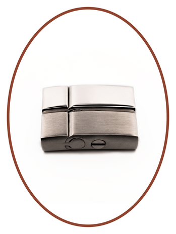 Edelstahl Leder Fingerabdruck Asche Armband - ASB050-Z