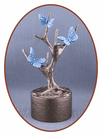 Mini Asche Urne 'Butterflies in Tree' in Verschiedene Farben - HMP667B