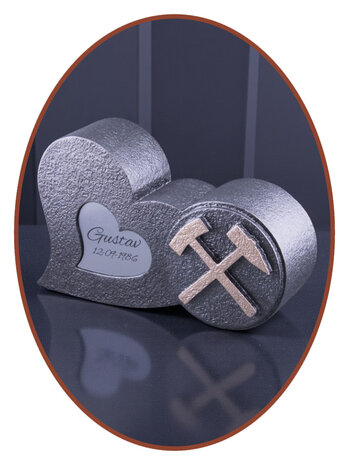 Mini Asche Urne 'Kohlebergwerk' in Verschiedene Farben - HMP631M