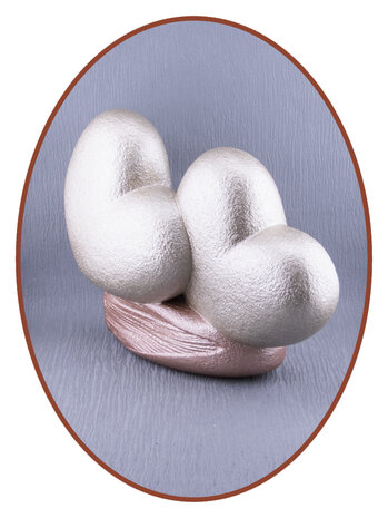 Midi  Duo Asche Urne 'Herz' in Verschiedene Farben - HMP693