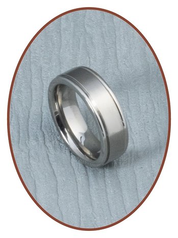 JB Memorials Titanium Tekst Gedenk Ring - TR059