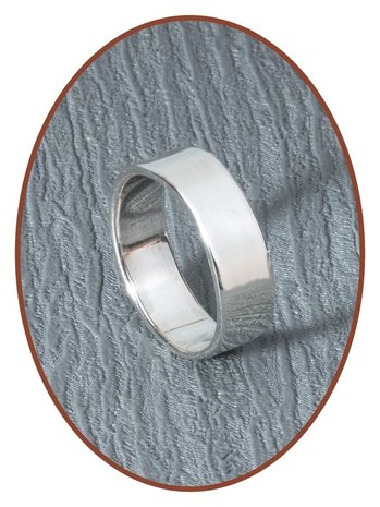 JB Memorials Sterling Zilveren Tekst Gedenk Ring 5mm - RB066