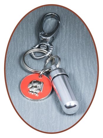 Aluminium Askoker / Sleutelhanger 'Hond' - ALU03C