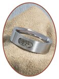 JB Memorials Edelstahl Design Unisex Asche Ring - RB044