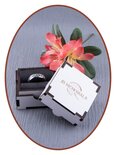 JB Memorials Silber Chrome Design Damen Fingerabdruck Asche Ring - RB046DV