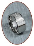Edelstahl Text Gedenk Ring - RSSD02