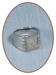 Edelstahl Design Herren Asche Ring - RB134