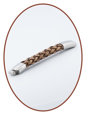 JB Memorials Edelstahl Leder Asche Armband 12mm- ASB024KL