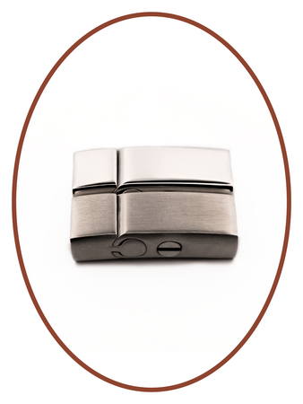 Edelstahl Leder Vintage Asche Armband - ASB029N