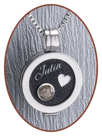 Edelstahl JB Memorials Black Locket Asche Anhänger - RSP072B