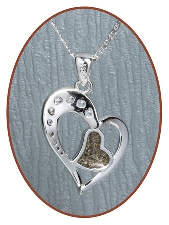 Close2Me© 925 Sterling Silber 'Connected Hearts' Asche Anhänger - CM003