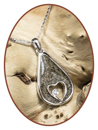 Close2Me© 925 Sterling Silber 'Teardrop From My Heart' Asche Anhänger - CM004