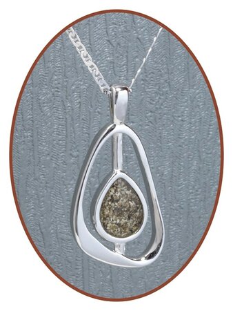 Close2Me© 925 Sterling Silber 'Teardrop' Asche Anhänger - CM006