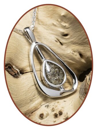 Close2Me© 925 Sterling Silber 'Teardrop' Asche Anhänger  - CM006