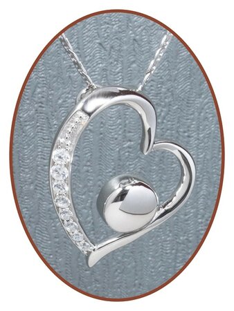 Close2Me© 925 Sterling Silber 'In My Heart' Asche Anhänger - CM008